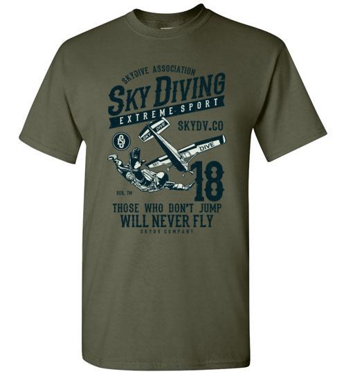 Sky Diving T Shirt freeshipping - DTF Print Store