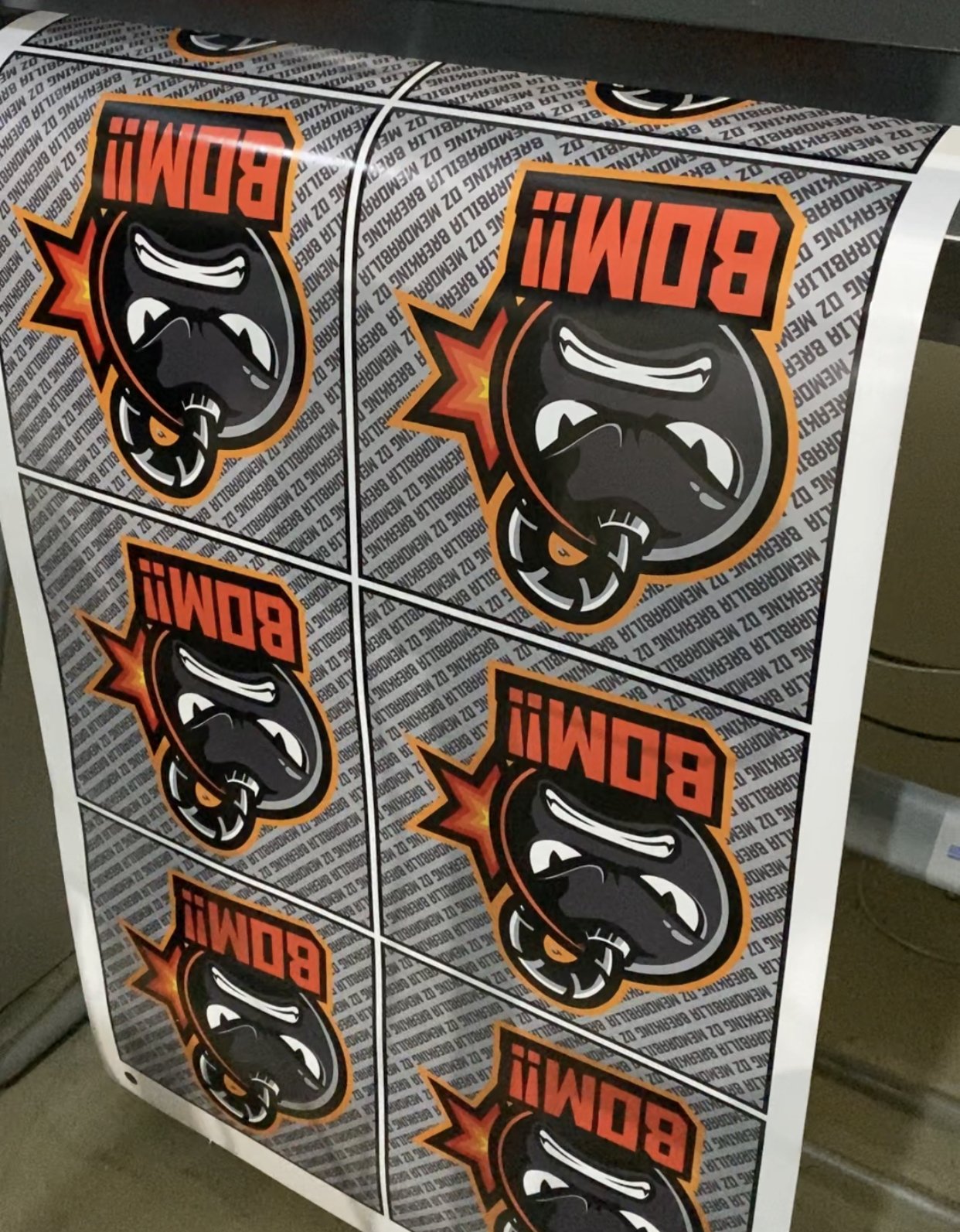 Custom Printed Stickers 200mm x 70mm freeshipping - DTF Print Store