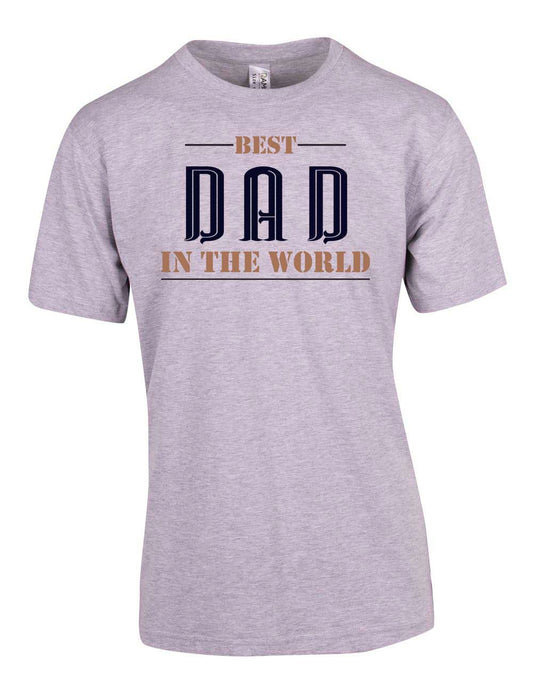 Best Dad in the World T Shirt freeshipping - DTF Print Store