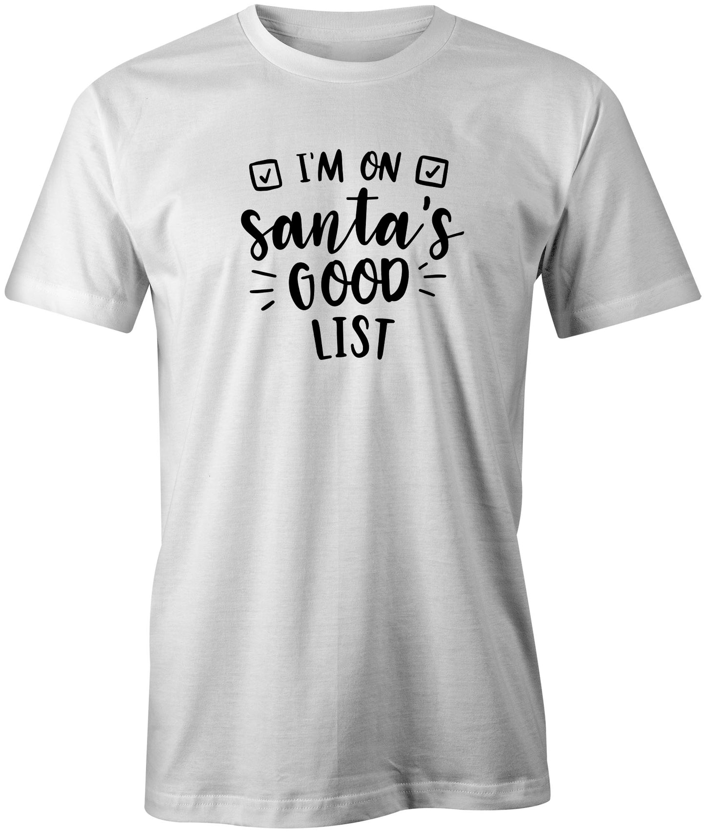 Santa's Good List Kids Xmas T-Shirt freeshipping - DTF Print Store
