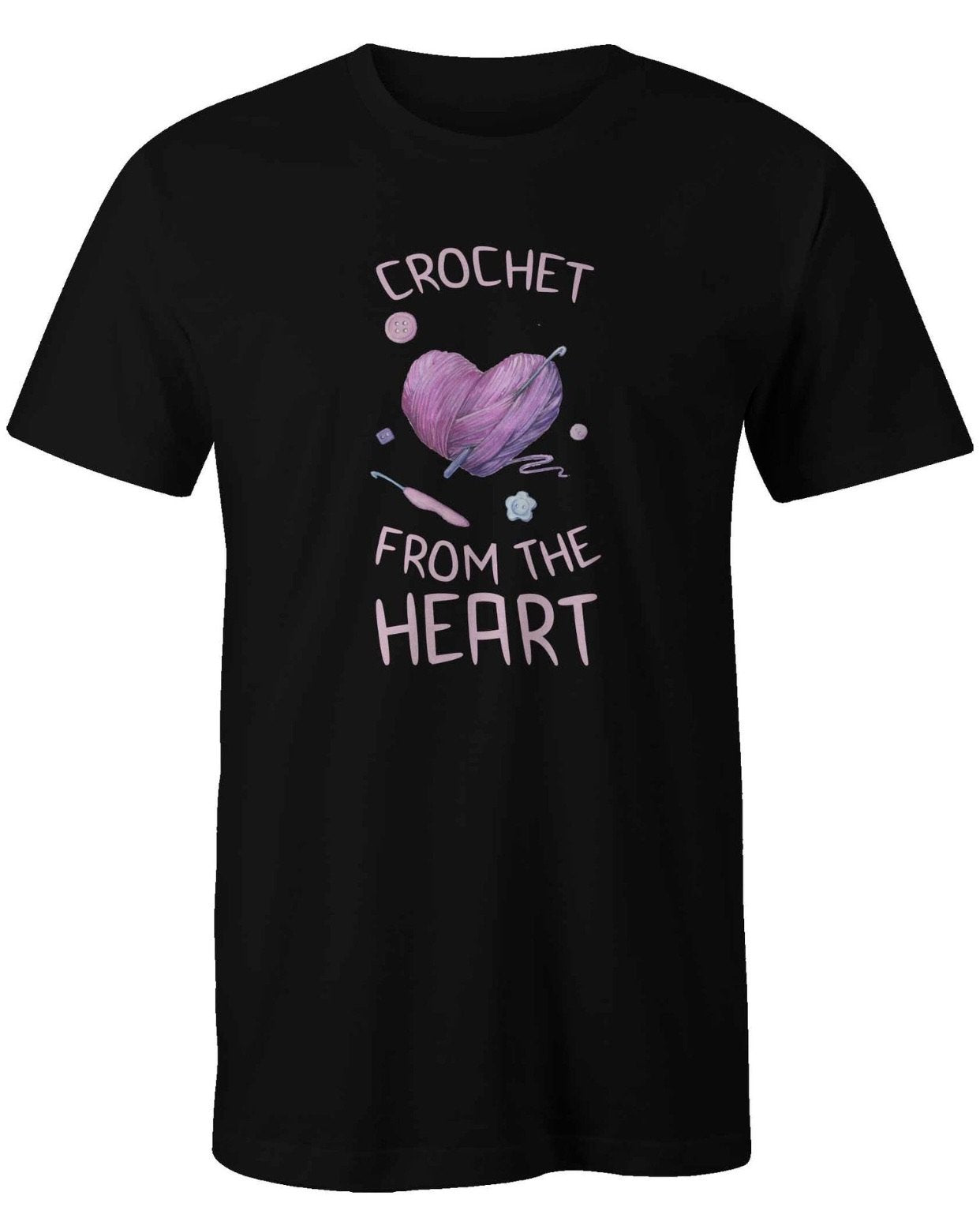 Crochet From The Heart T-Shirt freeshipping - DTF Print Store