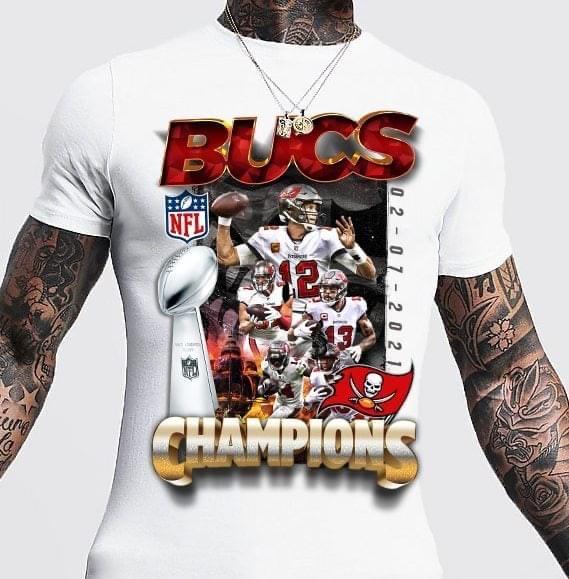 Tom Brady Bucs SB Super Bowl Winners T-Shirt freeshipping - DTF Print Store