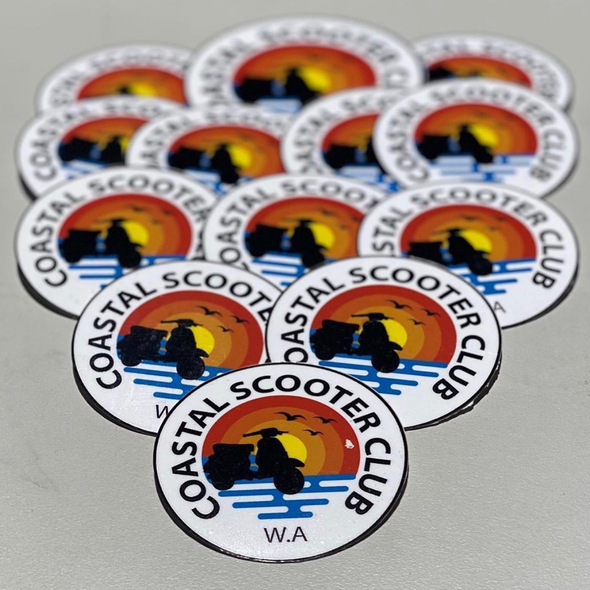 50 Round Custom Printed Stickers 25mm x 25mm freeshipping - DTF Print Store