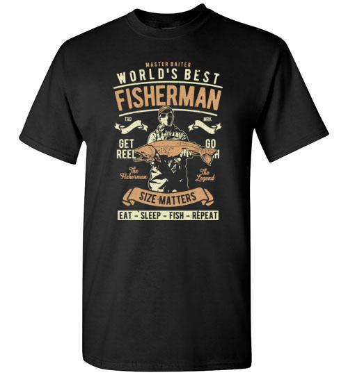 World's Best Fisherman T Shirt freeshipping - DTF Print Store