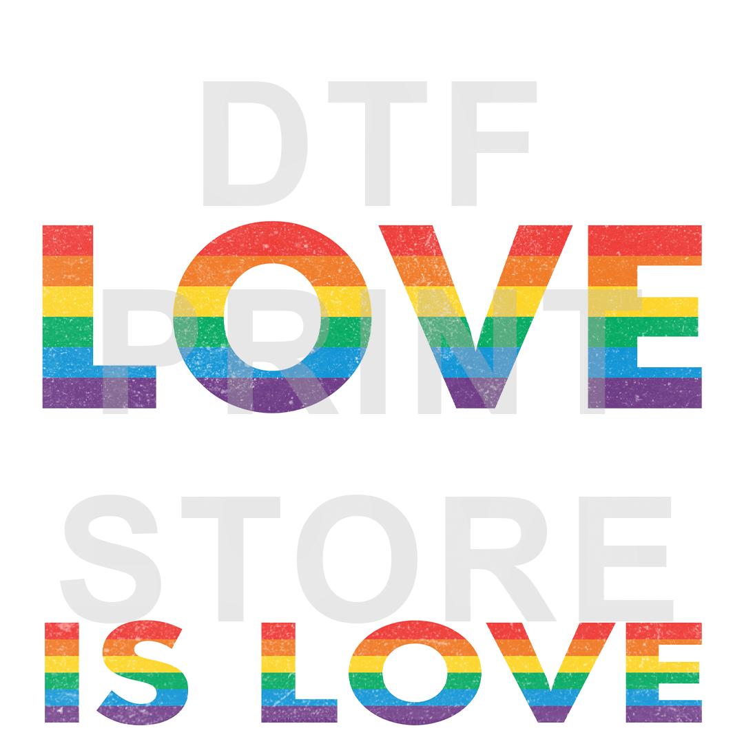 Love is Love DTF or SUBLIMATION Print 12" x 16" freeshipping - DTF Print Store