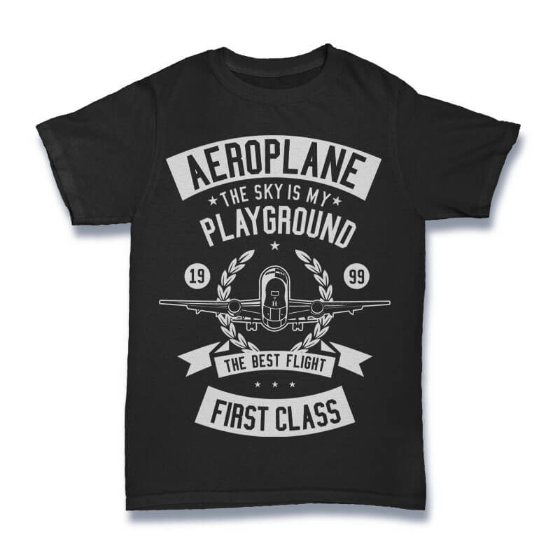 Aeroplane T-Shirt freeshipping - DTF Print Store
