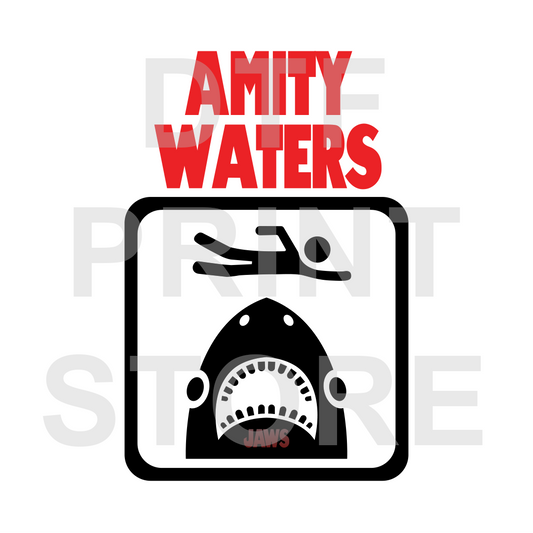 Amity Water DTF or SUBLIMATION Print 12" x 16" freeshipping - DTF Print Store