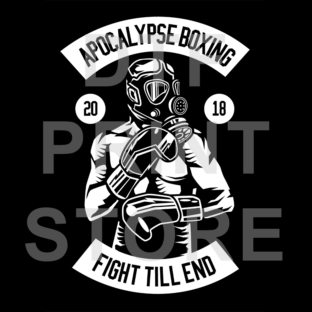 Apocalypse Boxing - DTF or SUBLIMATION Print 12" x 16" freeshipping - DTF Print Store
