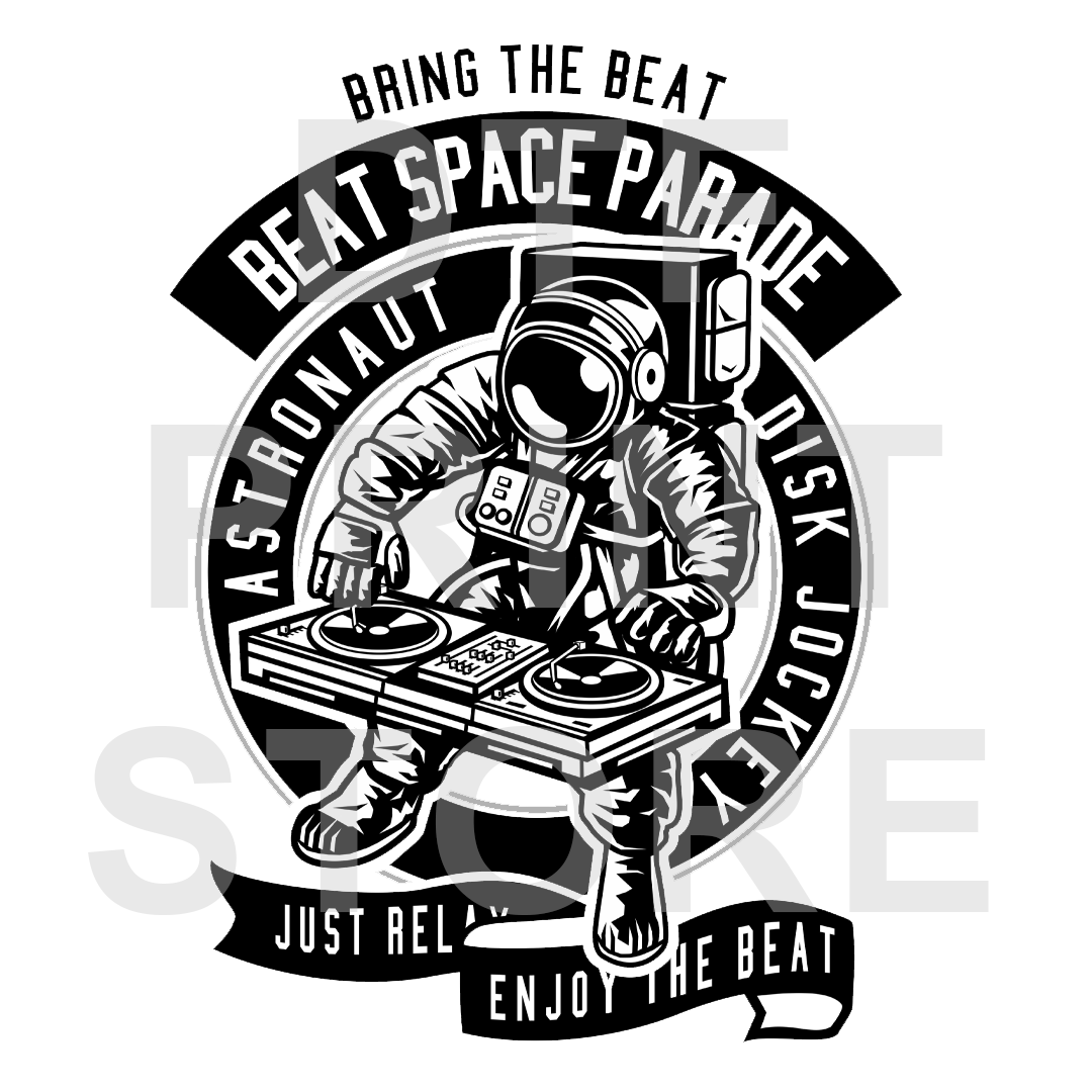 Beat Space Parade - DTF or SUBLIMATION Print 12" x 16" freeshipping - DTF Print Store