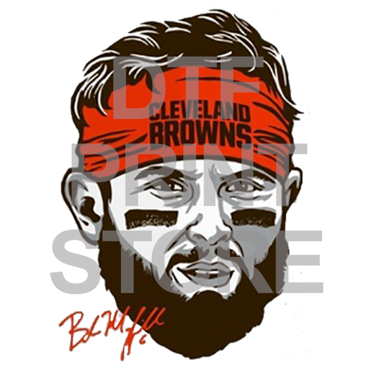 Baker Mayfield - DTF or SUBLIMATION Print 12" x 16" freeshipping - DTF Print Store