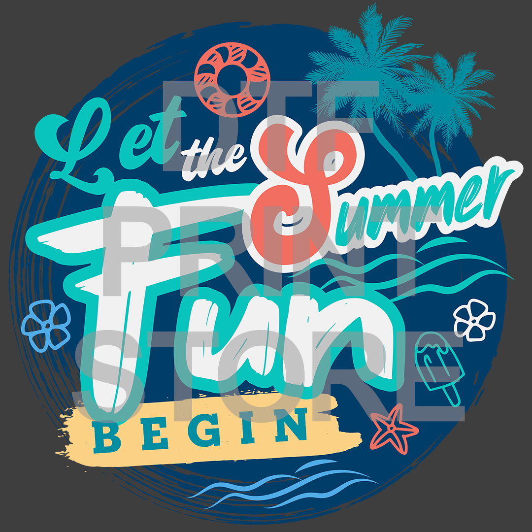 Beach 3 DTF or SUBLIMATION Print 12" x 16" freeshipping - DTF Print Store