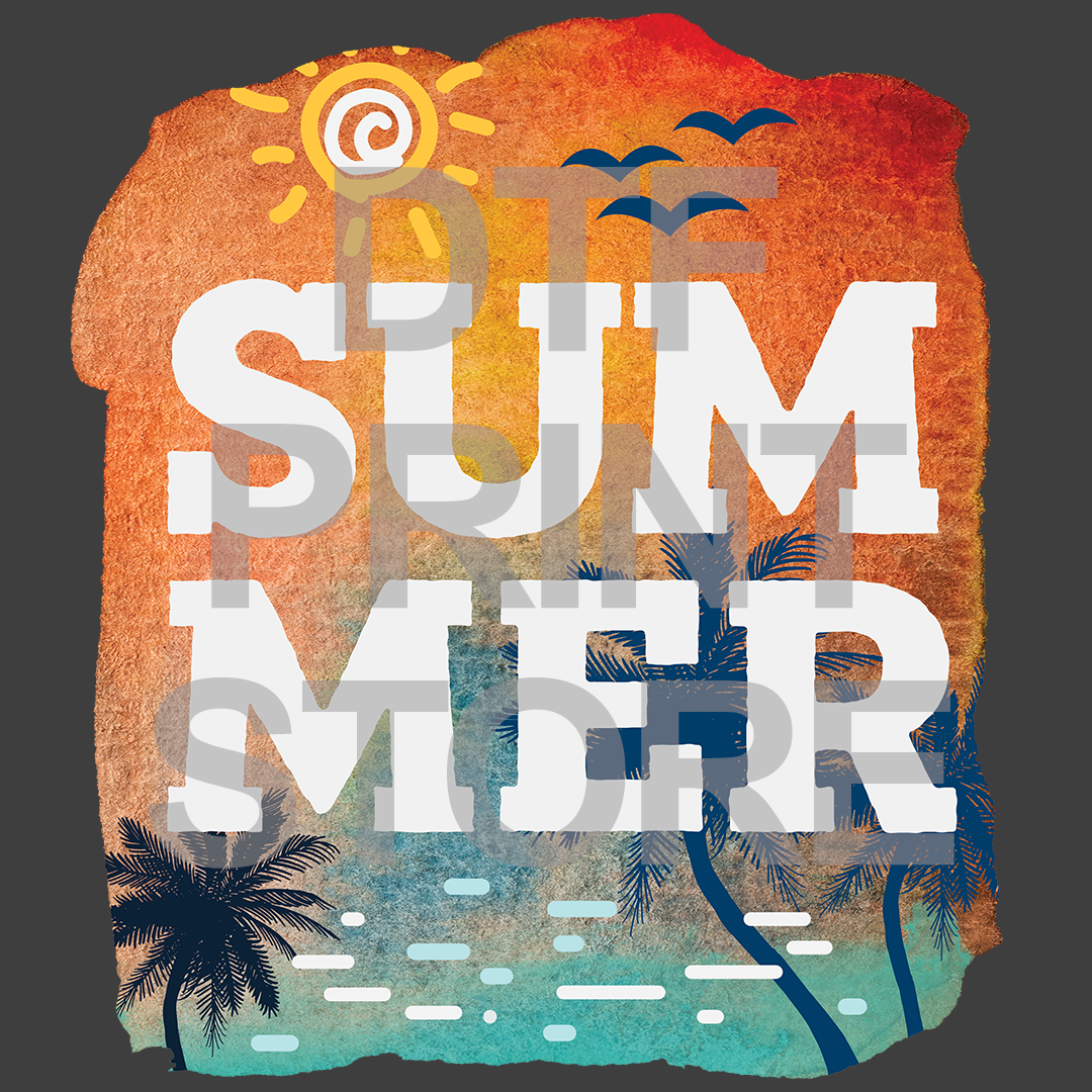 Beach 7 DTF or SUBLIMATION Print 12" x 16" freeshipping - DTF Print Store