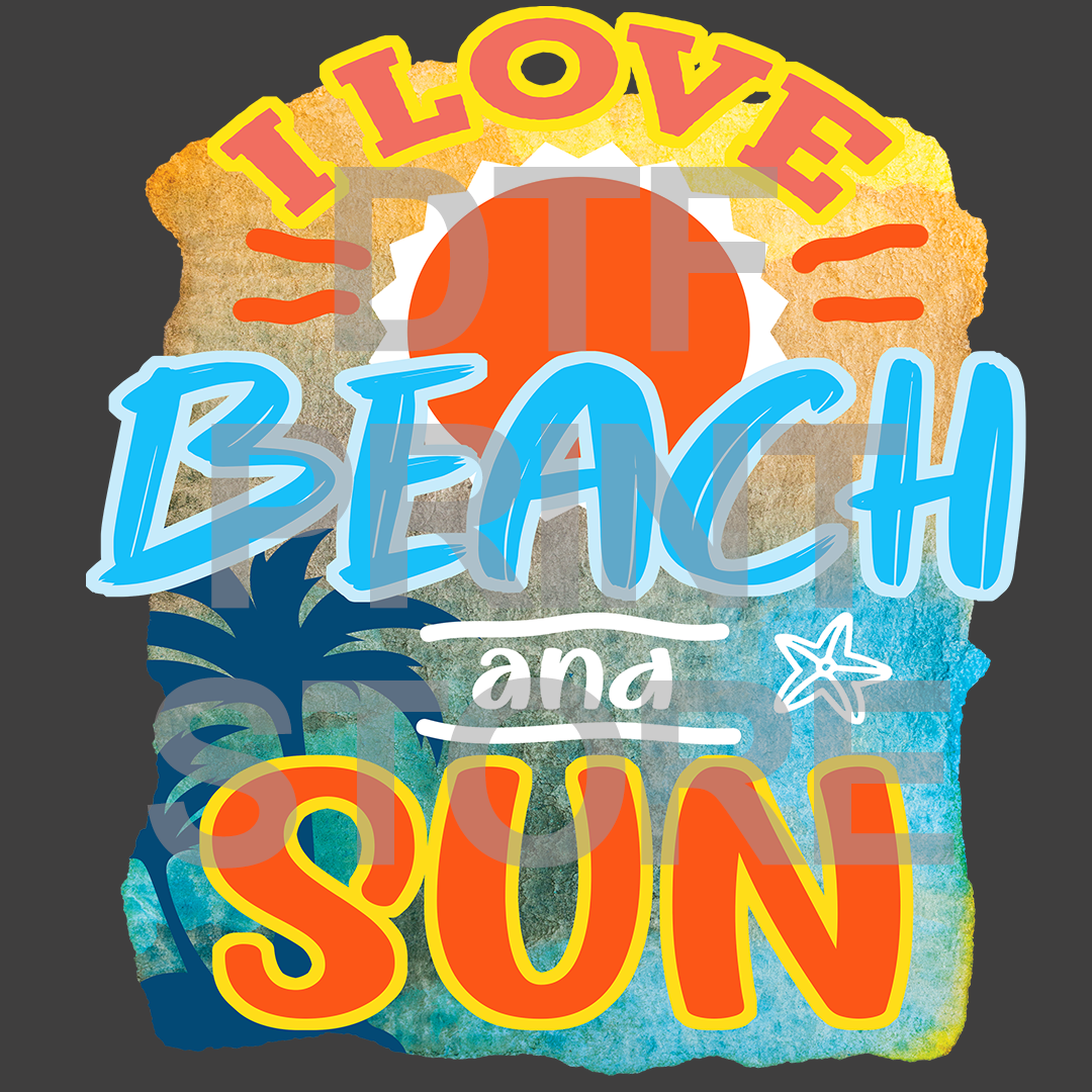 Beach 8 DTF or SUBLIMATION Print 12" x 16" freeshipping - DTF Print Store