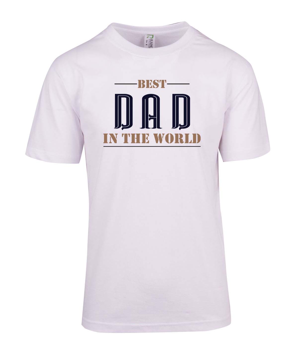 Best Dad in the World T Shirt freeshipping - DTF Print Store