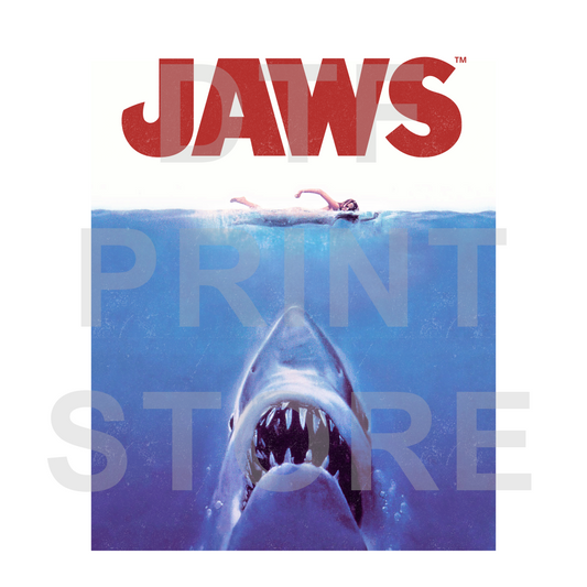 Classic Jaws DTF or SUBLIMATION Print 12" x 16" freeshipping - DTF Print Store
