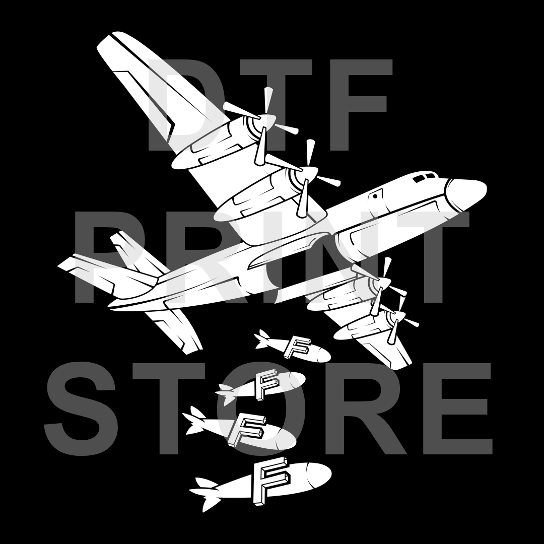 F Bomb DTF or SUBLIMATION Print 12" x 16" freeshipping - DTF Print Store