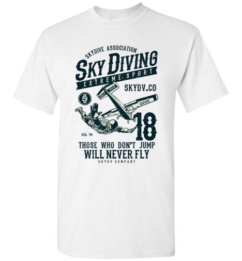 Sky Diving T Shirt freeshipping - DTF Print Store