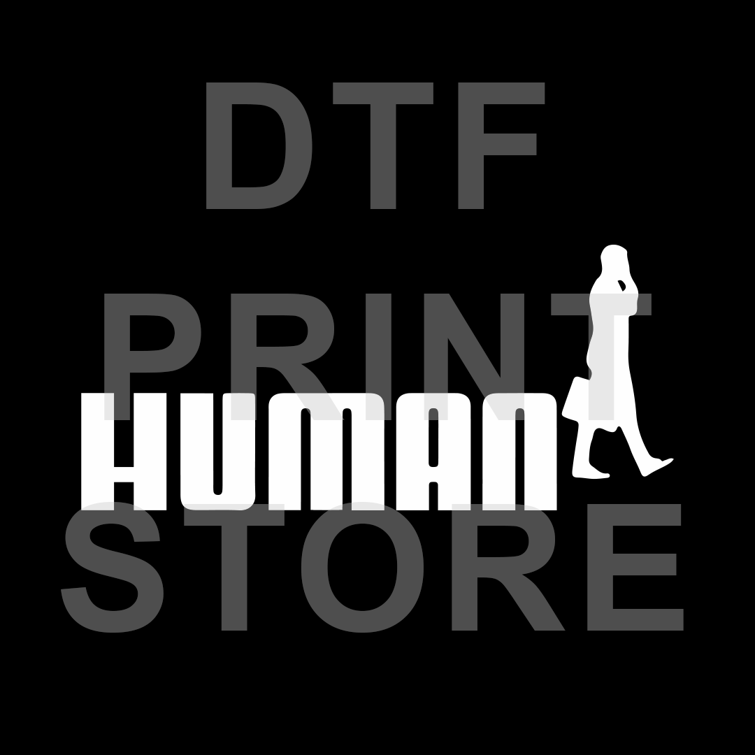 Human - DTF or SUBLIMATION Print 12" x 16" freeshipping - DTF Print Store