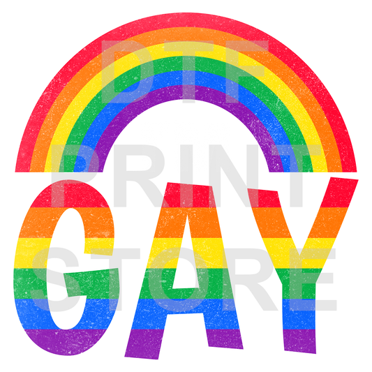 I'm Gay DTF or SUBLIMATION Print 12" x 16" freeshipping - DTF Print Store