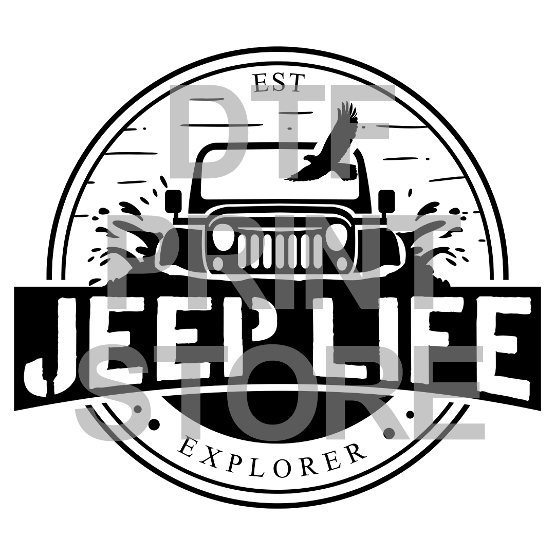 Jeep DTF or SUBLIMATION Print 12" x 16" 29 Types freeshipping - DTF Print Store