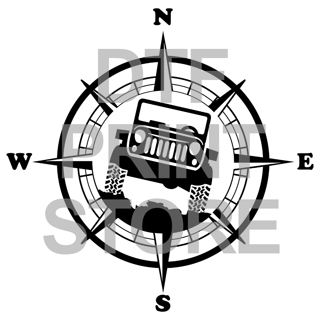 Jeep DTF or SUBLIMATION Print 12" x 16" 29 Types freeshipping - DTF Print Store