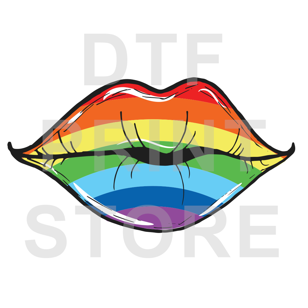 Lips DTF or SUBLIMATION Print 12" x 16" freeshipping - DTF Print Store