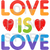 Love is Love heart DTF or SUBLIMATION Print 12" x 16" freeshipping - DTF Print Store