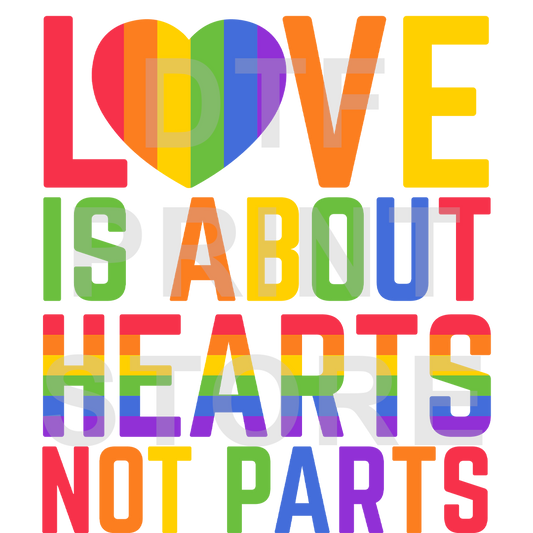Love not Parts DTF or SUBLIMATION Print 12" x 16" freeshipping - DTF Print Store