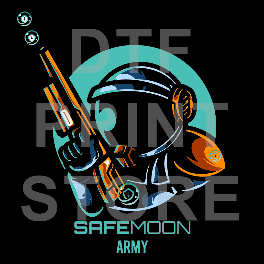 Safemoon Army DTF or SUBLIMATION Print 12" x 16" freeshipping - DTF Print Store